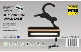 Fekete gyerek lámpa Cat – Candellux Lighting