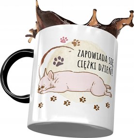 Fekete Kutyás Bögre Cuki Ajándék Nyomtatott Fotóval