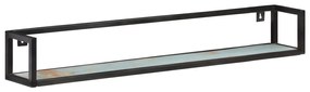 2 db tömör újrahasznosított fa fali polc 120 cm