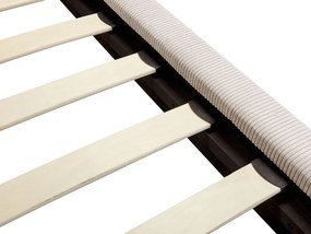 Franciaágy 140 cm Mellody (világos bézs) (ágyráccsal). 1081350