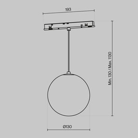 TR039-4-5WTW-DD2-B Luna Alumínium Sín lámpafej Fekete Színű LED 6 W 2700-6000 Kelvin 350 Lumen IP20