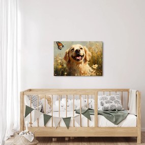 Kép - Boldog kutyus (70x50 cm)