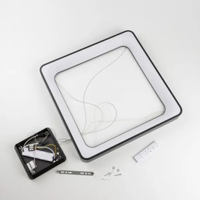 Brilagi - Dimmelhető LED kábeles függeszték FALCON II LED/125W/230V 60x60 cm fekete +távirányító