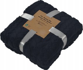 Pléd Takaró Ágytakaró Meleg Puha Ajándék Bolyhos 200x220 Fekete