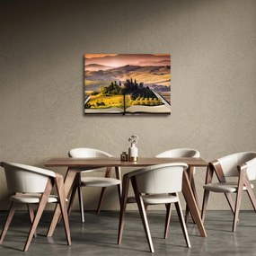 A táj egy könyvben képe (70x50 cm)