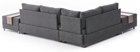 Antracitszürke sarokkanapé (bal oldali) Fly – Balcab Home