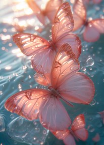 Poszter 13x18cm Fényes pillangók