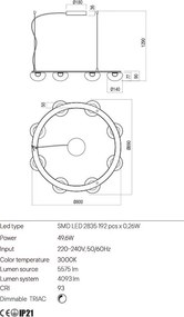 Függeszték Arany SINCLAIR REDO 01-3249