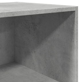 betonszürke szerelt fa magasszekrény 45 x 41 x 185