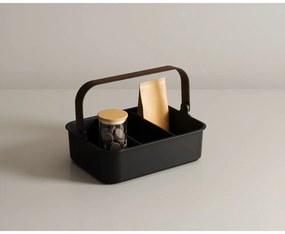 Fekete újrahasznosított műanyag fürdőszobai rendszerező Bellwood – Umbra