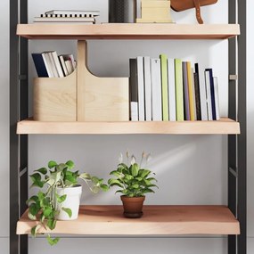 kezeletlen tömör tölgyfa fali polc 80x50x(2-6) cm