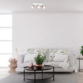 spotlámpa JOKER WHITE WOOD 3xGU10/8W/230V