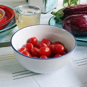 Kerámia müzlis tál, fehér, 550 ml