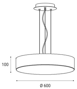 LED2 - LED Dimmelhető csillár zsinóron MONO LED/60W/230V