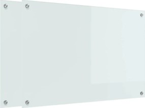 vidaXL Konyhai splashback 2 pcs Fehér 90 x 60 cm edzett üveg