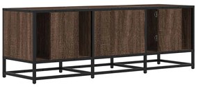 barna tölgy színű szerelt fa és fém TV-szekrény 120x35x41 cm
