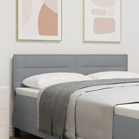 Fejtámla Vonalak Design Világosszürke 160 cm Szövet