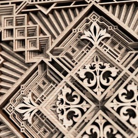 Exkluzív mandala falfestmény 3D négyzet - KREJDER