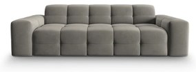 Szürke bársony kanapé 222 cm Kendal – Micadoni Home
