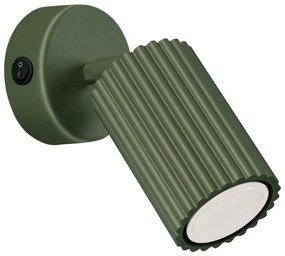 Sollux Sollux SL.1617 - Fali spotlámpa KARBON 1xGU10/10W/230V zöld SLX1296