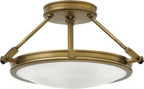 ELSTEAD HK-COLLIER-SF-S COLLIER Klasszikus Mennyezeti Lámpa Fehér, Sárgaréz E14 IP20