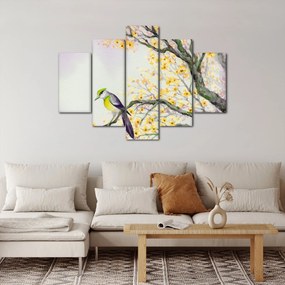Kép - Akvarell madár a fán (150x105 cm)