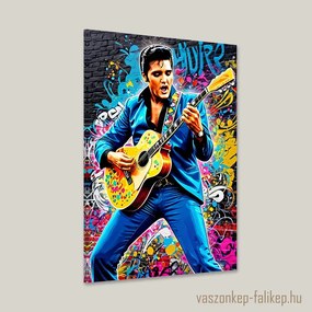 Elvis Presley – Pop Art prémium vászonkép – Ikonikus stílus 40x60cm