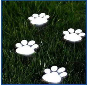 Napelemes lámpa süllyesztett résszel - mancsok - 3 db