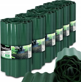 Kerti Gyepszegély 25 cm 54 m Hullámos Műanyag Rugalmas Us-p