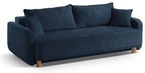 Sötétkék kinyitható tárolóhelyes kanapé 231 cm Elen – Micadoni