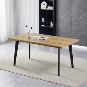 Étkezőasztal 160×90 cm, MDF, Vad Tölgy. HT-F4416 OAK