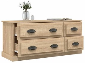 sonoma tölgyszínű szerelt fa TV-szekrény 100x35,5x45 cm
