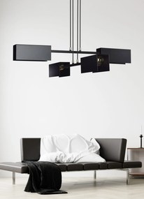 Emibig modern függeszték tolos fekete arany emi633/4