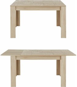 Bővíthető étkezőasztal ARIA, sonoma tölgy