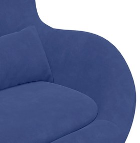 Tojásfotel Rendőrségi Kék Bársonyos