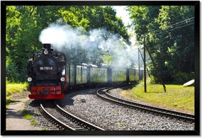 Poszterek keretben 60x40 Gőzmozdony