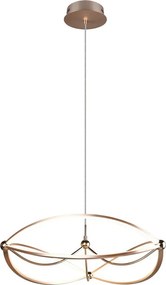 Sárgaréz színű LED dimmelhető függőlámpa Charivari – Trio