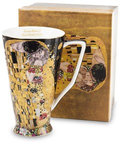 Porcelán bögre többszínű 15,5x13x9,5cm Klimt: A csók