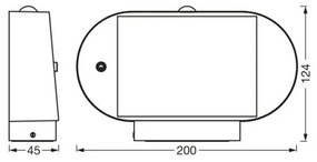 Ledvance-LED Napelemes érzékelős fali lámpa ENDURA STYLE LED/4W/3,7V IP44