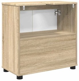 Fürdőszoba mosdószekrény Sonoma tölgy 60 x 30 x 60 cm Faanyag