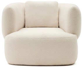 Krémszínű buklé fotel Martina – Kave Home