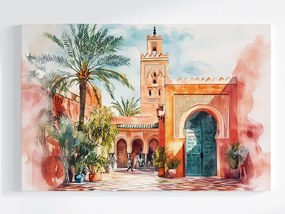 Canvas Város Marokkó Marrákes Afrika Arab Ív 60x40