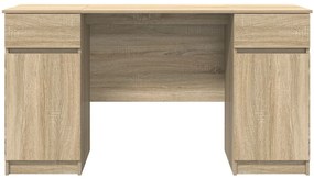 Asztal Sonoma tölgy 140x49x76 cm Mérnöki fa