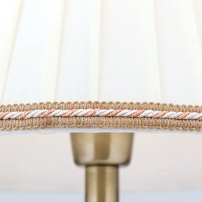 Orion LA 4-1085/1 - Asztali lámpa TONIA 1xE27/60W/230V átm. 30 cm fehér/bronz