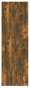 füstös tölgy színű szerelt fa irodaszekrény 60 x 32 x 190 cm