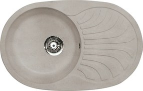Venera Plus Metalac 129071 Gránit Mosogatótálca - Csepegtetőtálcás, Bézs