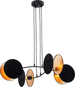 Emibig modern függeszték motif fekete arany emi1325/4