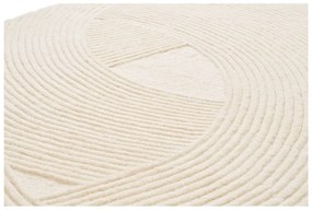 Krémszínű kézi szövésű gyapjú szőnyeg 200x300 cm Pune – House Nordic