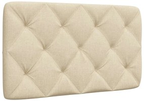 krémszínű szövet fejtámla párna 90 cm