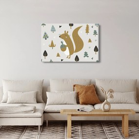 Kép - Mókus dióval (90x60 cm)